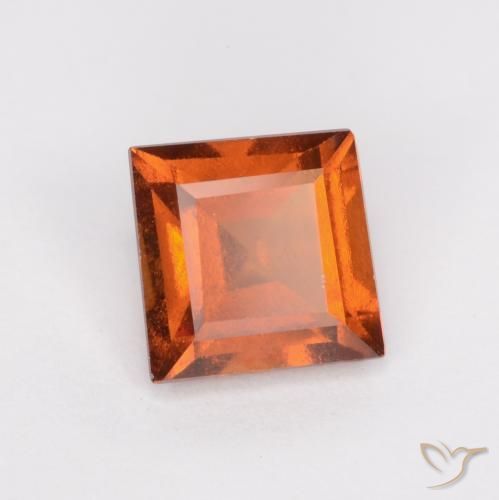 Granato hessonite Arancio Medio naturale da 1.34 ct, Quadrato, VS-SI