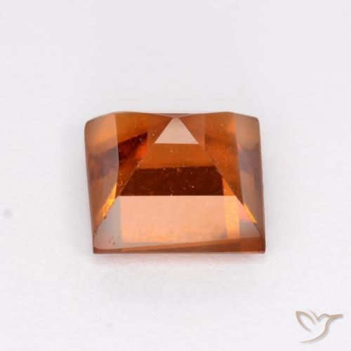 Granato hessonite Arancio Medio naturale da 1.40 ct, Quadrato, VS
