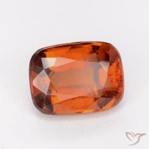 Granato hessonite Arancione scuro naturale da 2.41 ct, Cuscino, VS-SI