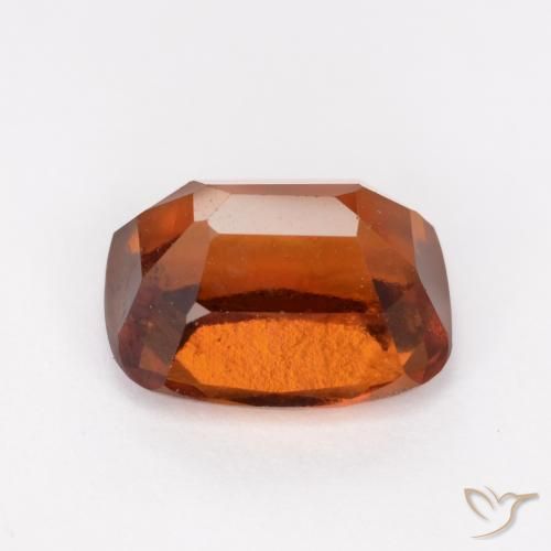 Granato hessonite Arancione scuro naturale da 2.41 ct, Cuscino, VS-SI