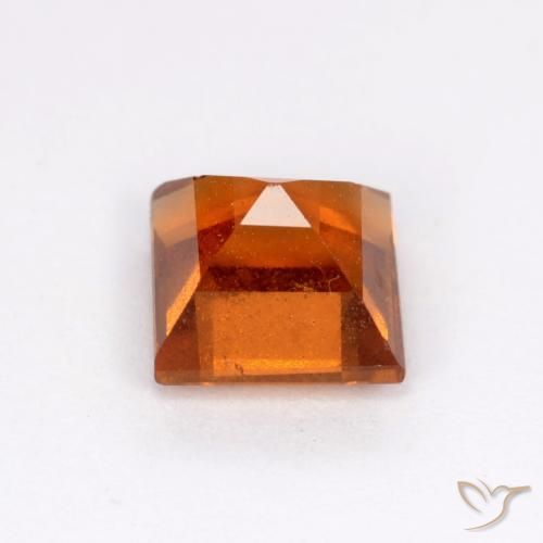 Granato hessonite Arancione scuro naturale da 1.43 ct, Quadrato, SI