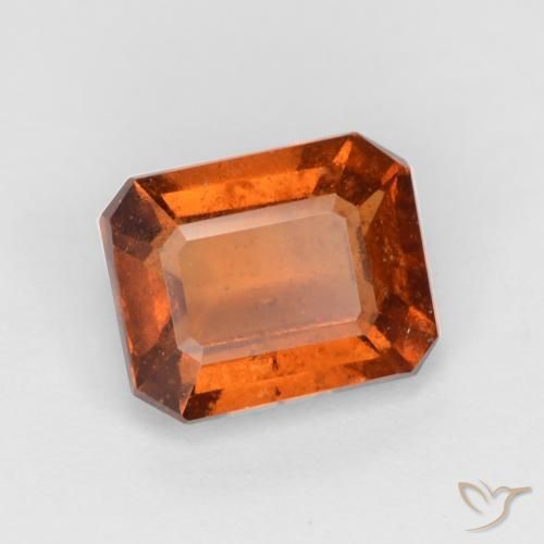 Granato hessonite Arancio Medio naturale da 1.61 ct, Ottagonale / Taglio smeraldo, VS-SI