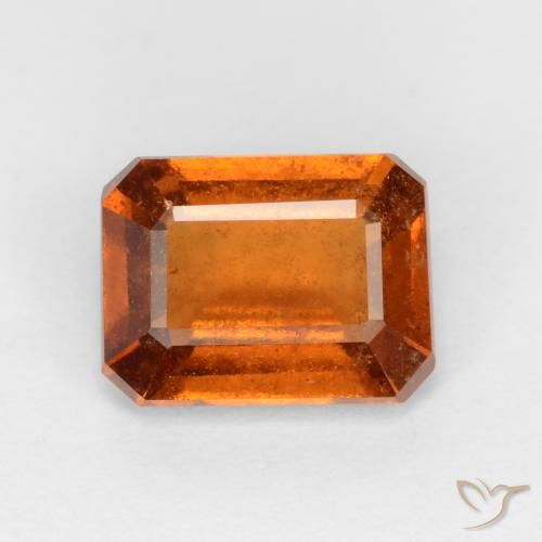 Granato hessonite Arancio medio-scuro naturale da 1.70 ct, Ottagonale / Taglio smeraldo, SI