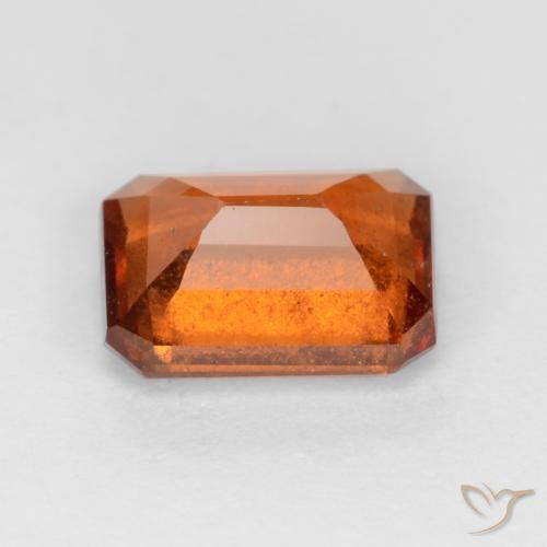 Granato hessonite Arancio medio-scuro naturale da 1.70 ct, Ottagonale / Taglio smeraldo, SI