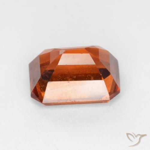 Granato hessonite Arancione scuro naturale da 1.67 ct, Ottagonale / Taglio smeraldo, VS-SI