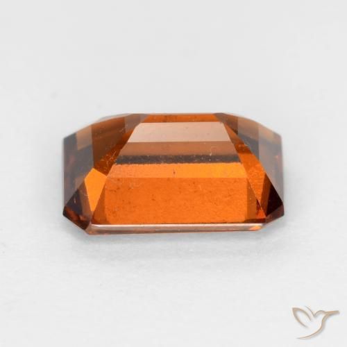 Granato hessonite Arancione scuro naturale da 1.61 ct, Ottagonale / Taglio smeraldo, VS