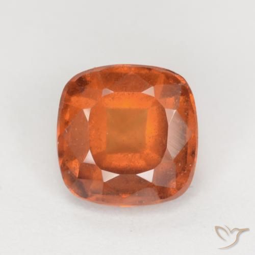 1.95ct Naturale Arancio Medio Granato hessonite, Cuscino, VS-SI