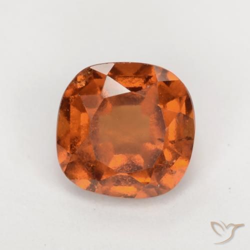 1.88ct Naturale Arancio medio-scuro Granato hessonite, Cuscino, VS-SI