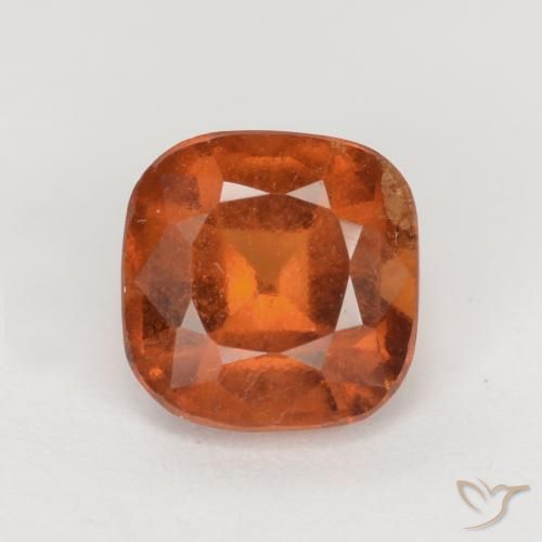 1.97ct Naturale Arancione scuro Granato hessonite, Cuscino, VS-SI