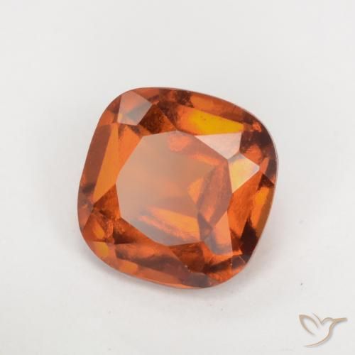 Granato hessonite Arancio Medio naturale da 1.78 ct, Cuscino, VS