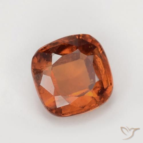 Granato hessonite Arancione rossastra naturale da 1.90 ct, Cuscino, VS-SI