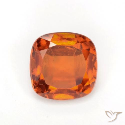1.94ct Naturale Arancione scuro Granato hessonite, Cuscino, VS