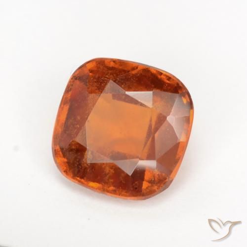 Granato hessonite Arancione scuro naturale da 1.81 ct, Cuscino, SI