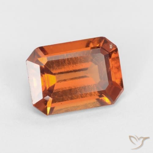 Granato hessonite Arancio medio-scuro naturale da 1.50 ct, Ottagonale / Taglio smeraldo, VS-SI