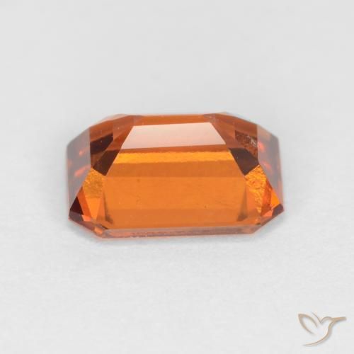 Granato hessonite Arancio medio-scuro naturale da 1.50 ct, Ottagonale / Taglio smeraldo, VS-SI