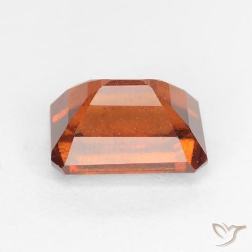 Granato hessonite Arancione scuro naturale da 1.44 ct, Ottagonale / Taglio smeraldo, SI