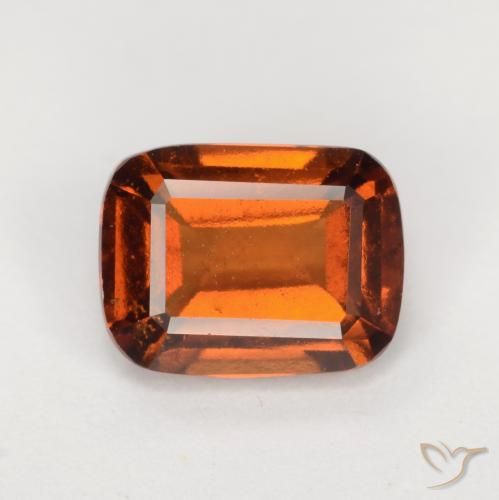 2.09ct Naturale Arancio Medio Granato hessonite, Cuscino, VS