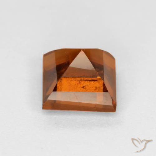 Granato hessonite Arancione scuro naturale da 1.55 ct, Quadrato, VS-SI