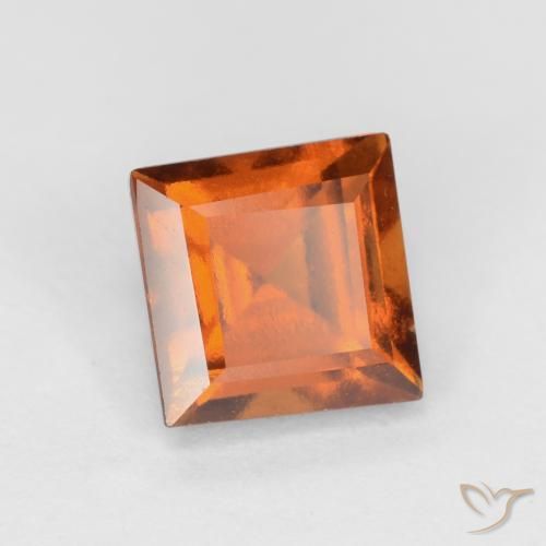 Granato hessonite Arancio medio-scuro naturale da 1.53 ct, Quadrato, VS