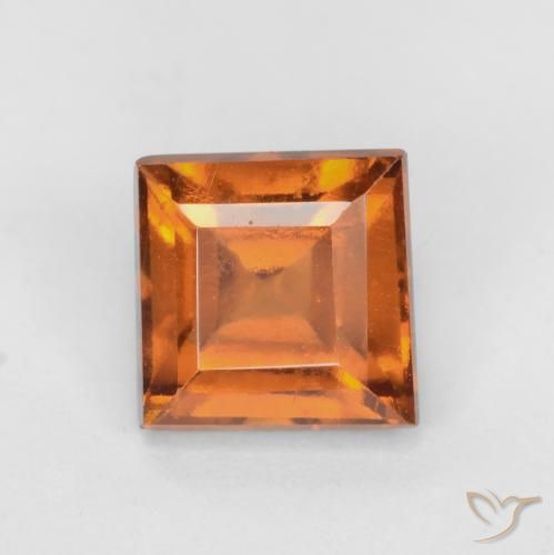 1.52ct Naturale Arancione scuro Granato hessonite, Quadrato, VS