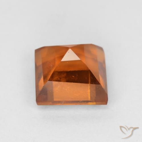 Granato hessonite Arancione scuro naturale da 1.52 ct, Quadrato, VS