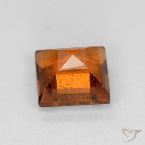 Granato hessonite Arancione scuro naturale da 1.42 ct, Quadrato, SI