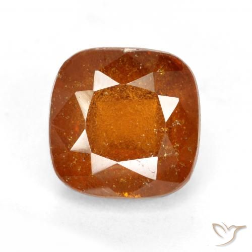2.48ct Naturale Arancione Ambra Granato hessonite, Cuscino, SI