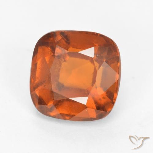 Granato hessonite Arancione rossastra naturale da 2.07 ct, Cuscino, VS-SI