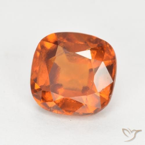 Granato hessonite Arancione scuro naturale da 2.00 ct, Cuscino, VS-SI