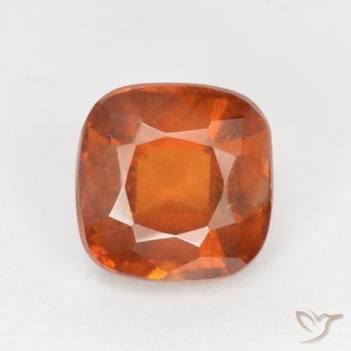 2.07ct Naturale Arancione scuro Granato hessonite, Cuscino, SI