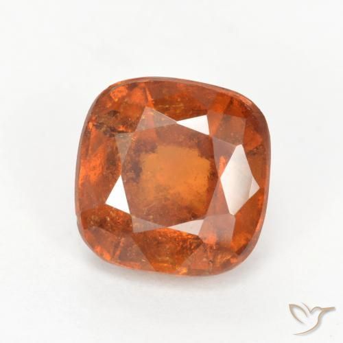 Granato hessonite Arancione scuro naturale da 2.12 ct, Cuscino, SI