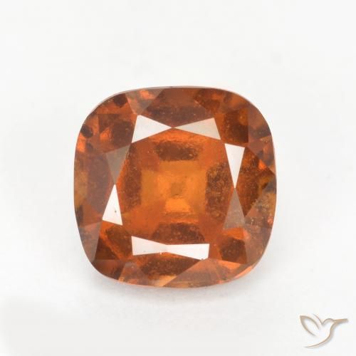 2.22ct Naturale Arancione scuro Granato hessonite, Cuscino, VS-SI