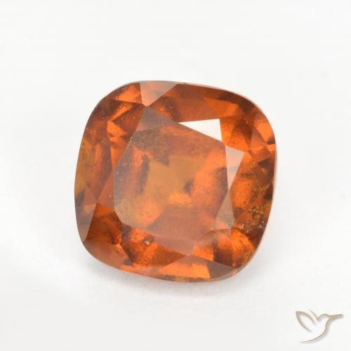 Granato hessonite Arancione scuro naturale da 2.22 ct, Cuscino, VS-SI