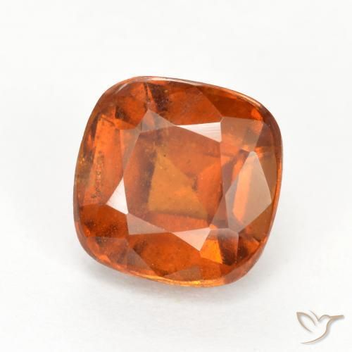 Granato hessonite Arancione Ambra naturale da 2.51 ct, Cuscino, VS-SI