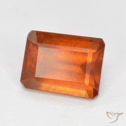 Granato hessonite Arancione scuro naturale da 1.93 ct, Ottagonale / Taglio smeraldo, SI
