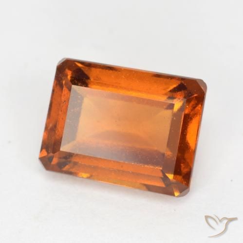 Granato hessonite Arancio Medio naturale da 2.16 ct, Ottagonale / Taglio smeraldo, VS