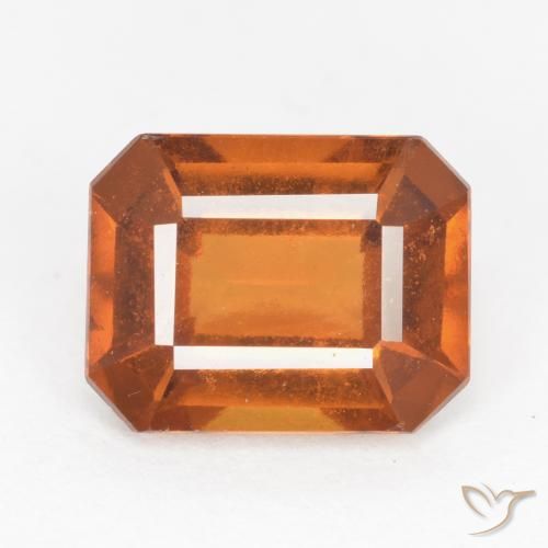 Granato hessonite Arancio medio-scuro naturale da 2.36 ct, Ottagonale / Taglio smeraldo, VS