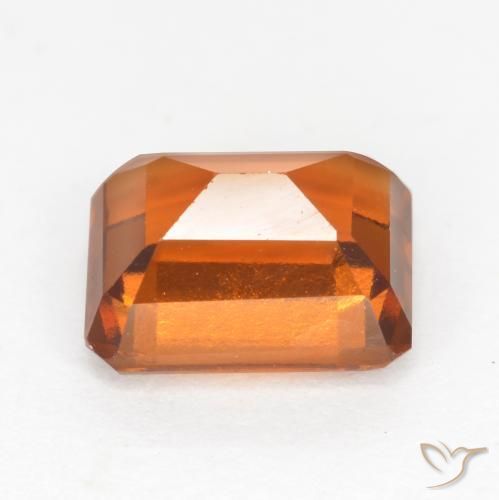 Granato hessonite Arancione scuro naturale da 2.12 ct, Ottagonale / Taglio smeraldo, VS