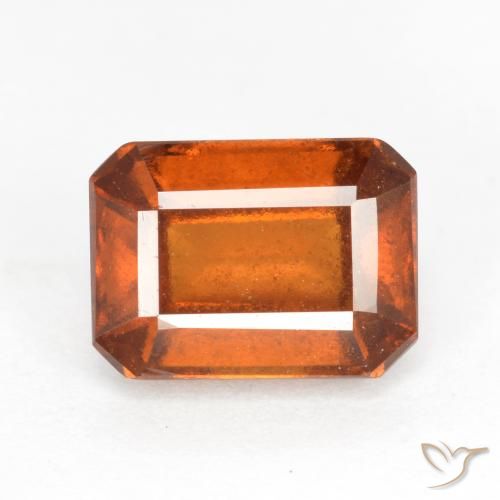 Granato hessonite Arancione scuro naturale da 2.21 ct, Ottagonale / Taglio smeraldo, SI