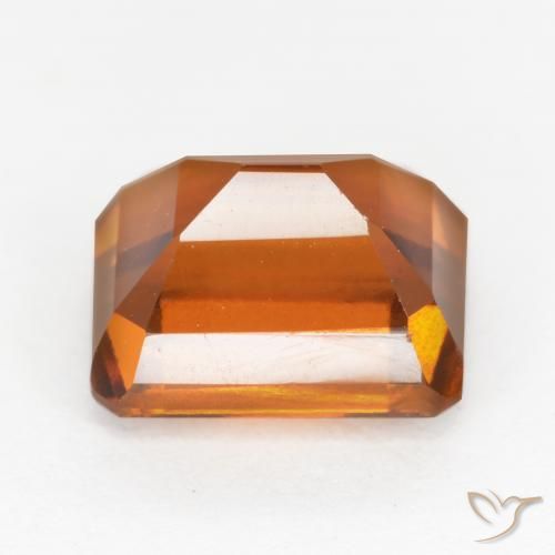 Granato hessonite Arancione rossastra naturale da 2.58 ct, Ottagonale / Taglio smeraldo, VS