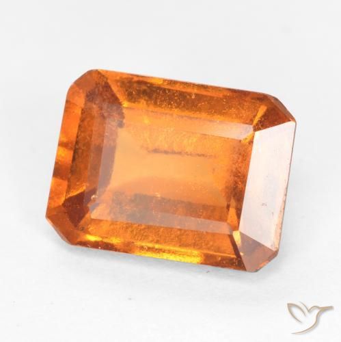 Granato hessonite Arancione Ambra naturale da 1.72 ct, Ottagonale / Taglio smeraldo, SI