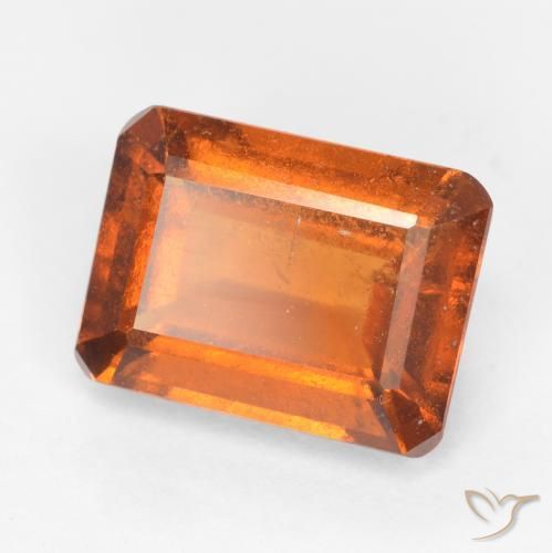 Granato hessonite Arancione scuro naturale da 1.90 ct, Ottagonale / Taglio smeraldo, SI