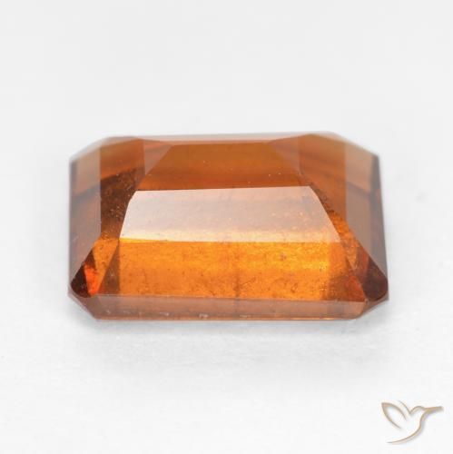 Granato hessonite Arancione scuro naturale da 1.90 ct, Ottagonale / Taglio smeraldo, SI