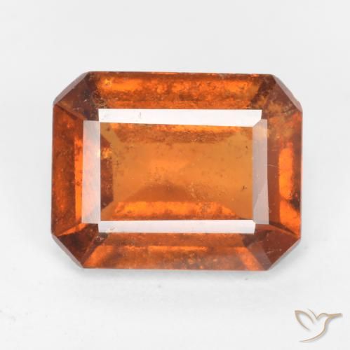 Granato hessonite Arancione scuro naturale da 1.82 ct, Ottagonale / Taglio smeraldo, SI