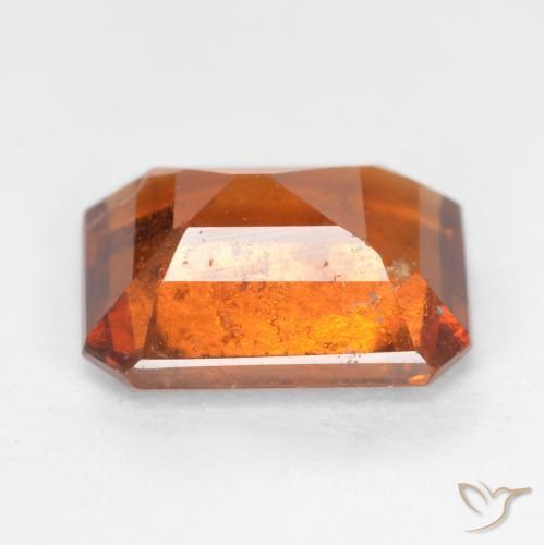 Granato hessonite Arancione scuro naturale da 1.82 ct, Ottagonale / Taglio smeraldo, SI