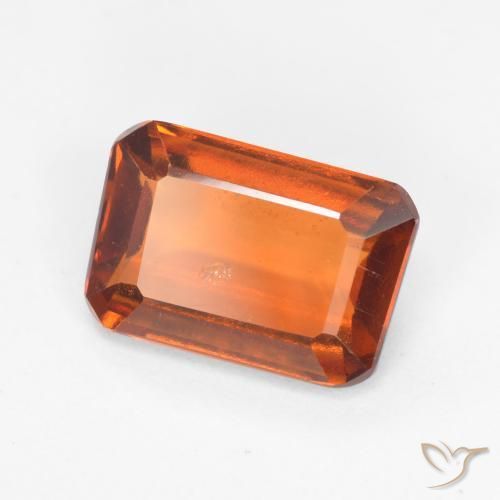 Granato hessonite Arancione scuro naturale da 2.18 ct, Ottagonale / Taglio smeraldo, VS-SI