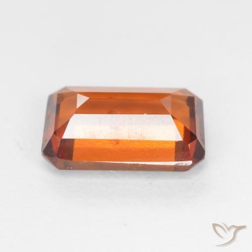 Granato hessonite Arancione scuro naturale da 2.18 ct, Ottagonale / Taglio smeraldo, VS-SI