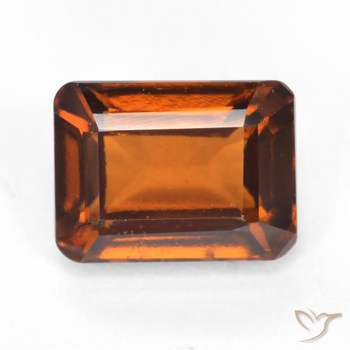 Granato hessonite Arancione scuro naturale da 2.16 ct, Ottagonale / Taglio smeraldo, VS-SI