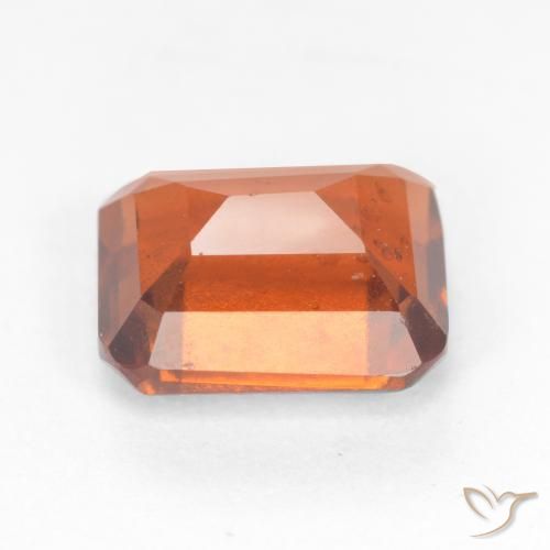 Granato hessonite Arancia Fuoco naturale da 2.42 ct, Ottagonale / Taglio smeraldo, SI