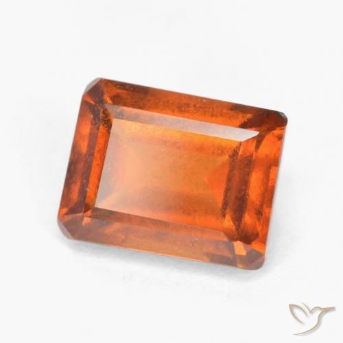 Granato hessonite Arancio medio-scuro naturale da 2.14 ct, Ottagonale / Taglio smeraldo, SI